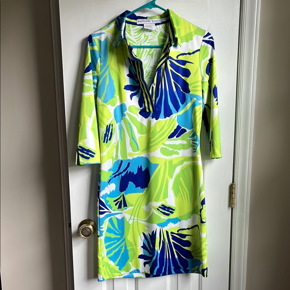 Gretchen Scott tropical floral dress